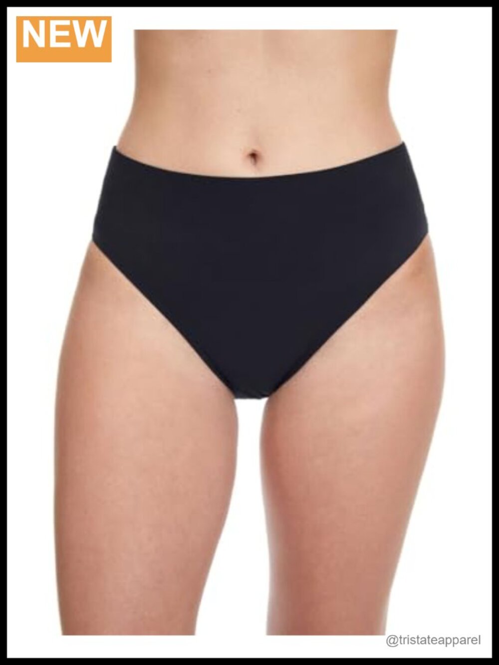 Seamless Basic Swimsuit Bottom Moderate Coverage Chlorine Safe Mid Rise